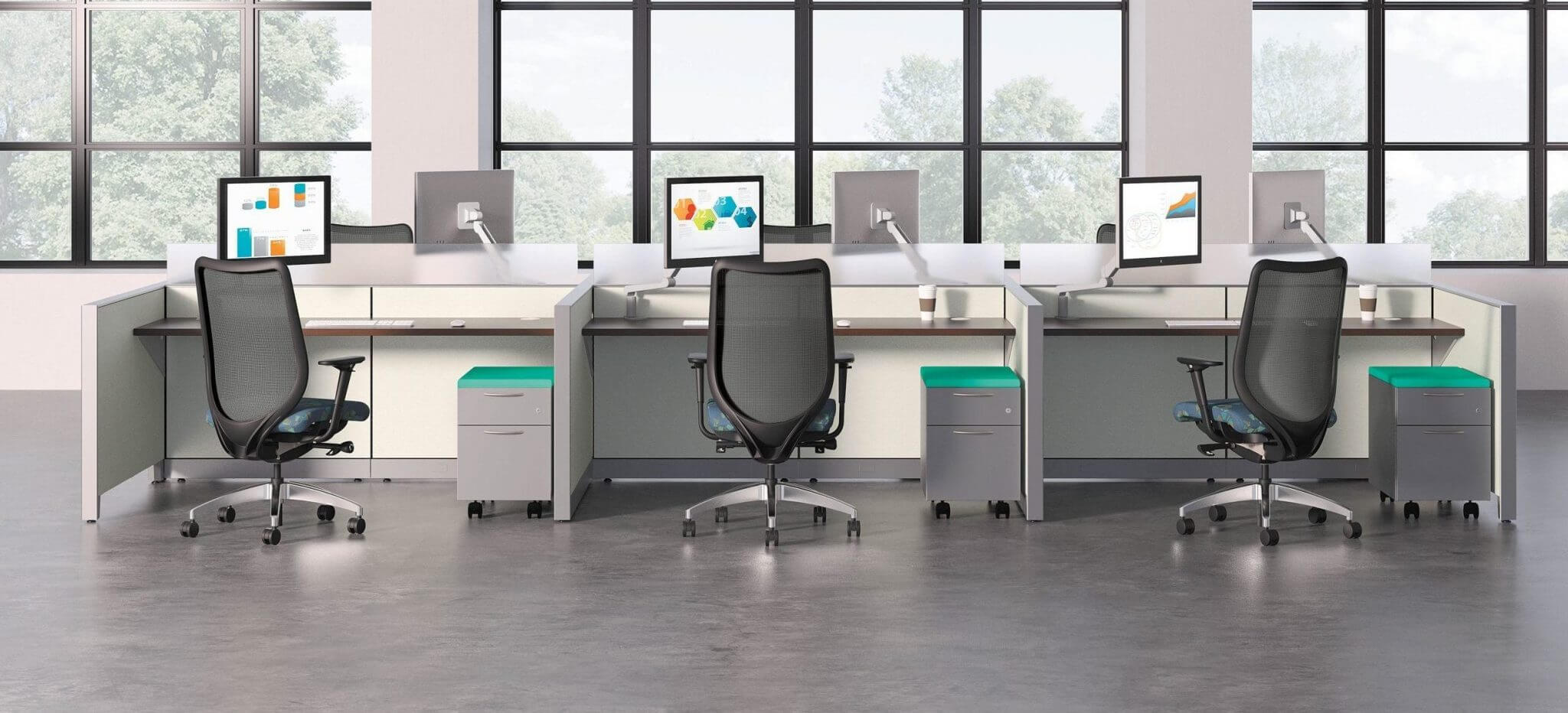 Cubicles+Benching | Office Furniture at Arthur P. O'Hara